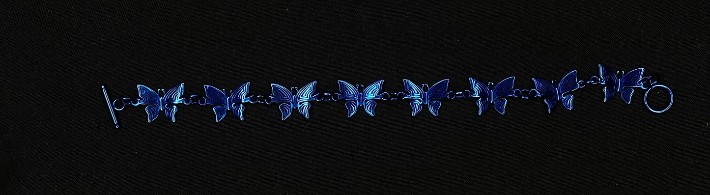 French Navy Butterfly Bracelet