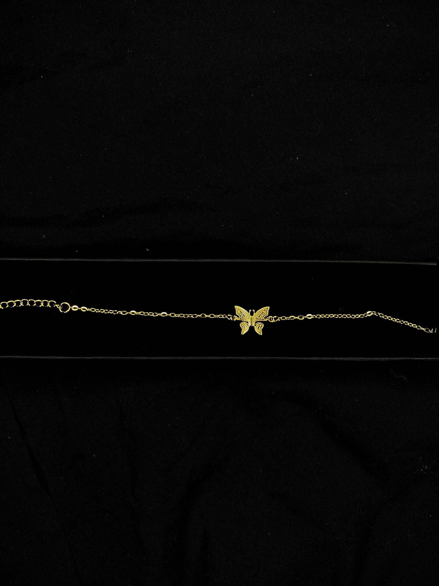 Gold Single Buttterfly Bracelet