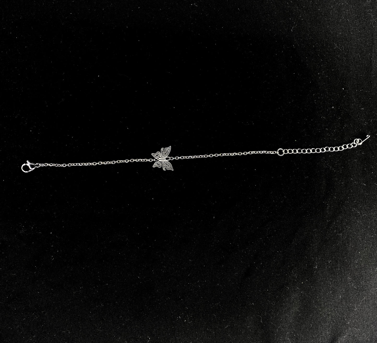 Silver Single Butterfly Bracelet