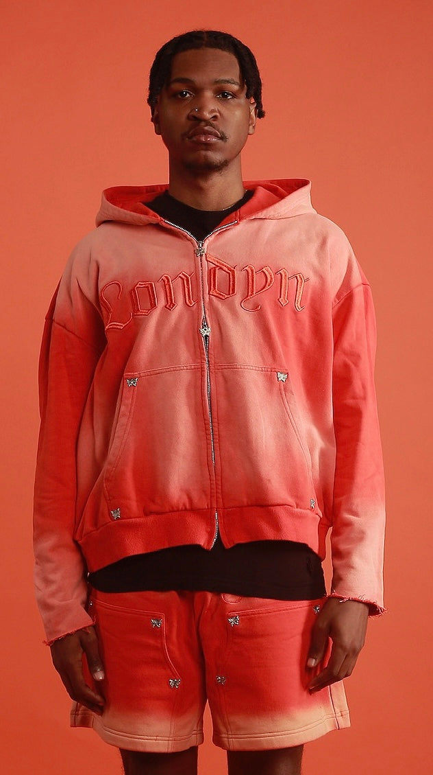 Londyn Chrome Orange Hoodie